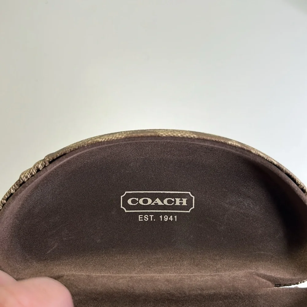 COACH HARD SHELL HINGED EYEGLASS/SUNGLASS CASE